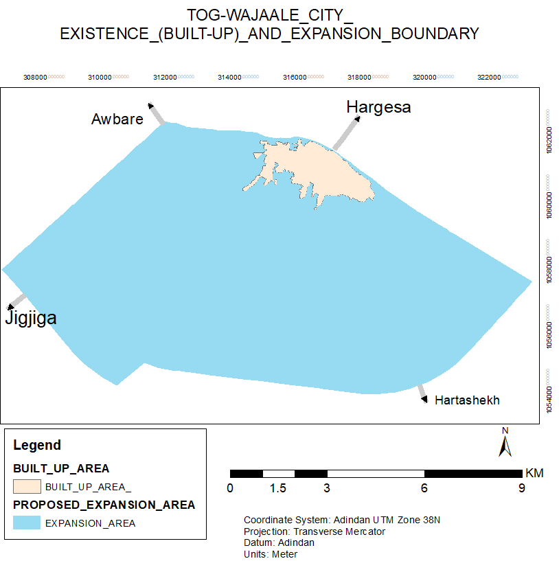 Existing Built-Up and Expansion Boundary